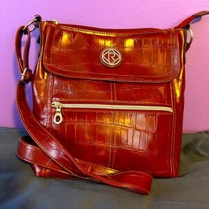 Relic by Fossil Crocodile-Embossed Shoulder Bag